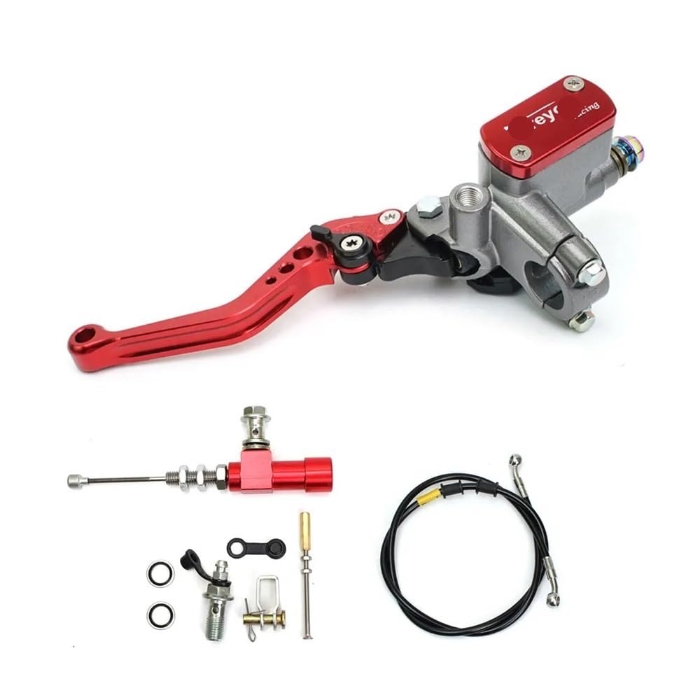 Motorrad Kupplung Bremshebel Kupplungshebel Brems 7/8 In Motorrad Hydraulische Bremse Kupplung Kit Hebel Hauptzylinder Pumpe Öl Schlauch Für Yam&aha Für Ka&wasaki Für Für SU&ZUKI Motos von XAVIERAS