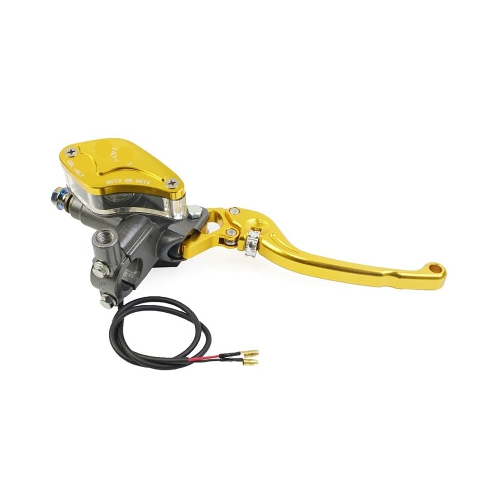 Motorrad Kupplung Bremshebel Kupplungshebel Brems Hebel Verstellbarer Griff Hydraulische Kupplung Bremspumpe Hauptzylinder Motorrad Universal Für Yam&aha Für Ka&wasaki Bremse von XAVIERAS