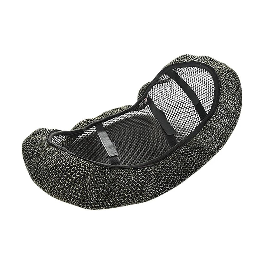 Motorrad Sitzbezug Sommer Cool Atmungsaktiv Motorrad Sitzbezug Universal Scooter Mesh Anti-Rutsch-Pads Moto Zubehör Motorrad Sitzkissen von XAVIERAS