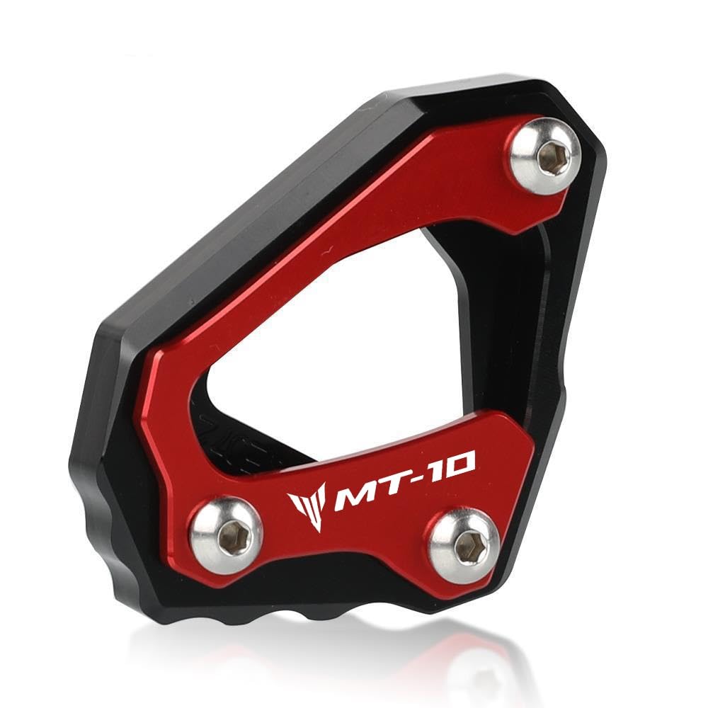 Motorrad Ständer Fuß CNC Kickstand Fuß Seitenständer Vergrößern Verlängerung Pad Unterstützung Für Yam&aha FZ10 MT-10 MT10 SP 2016 2017 2018 2019 2020 2022 2023 von XAVIERAS