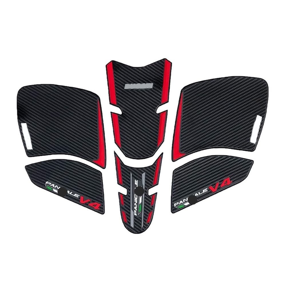 Motorrad Tank Aufkleber Für Du&Cati Panigale V4S Streetfighter V4s 2018-2021 Motorrad Kraftstoff Tank Pad Schutz Aufkleber Knie Grip Aufkleber Kit Dekoration von XAVIERAS