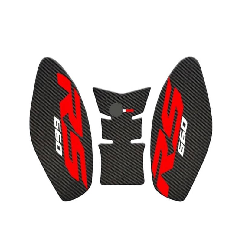 Motorrad Tank Aufkleber Motorrad Anti Slip Heizöl Tank Pad Schutz Aufkleber Seite Knie Grip Aufkleber Pads Aufkleber Für Aprilia RS 660 2020-2022 von XAVIERAS