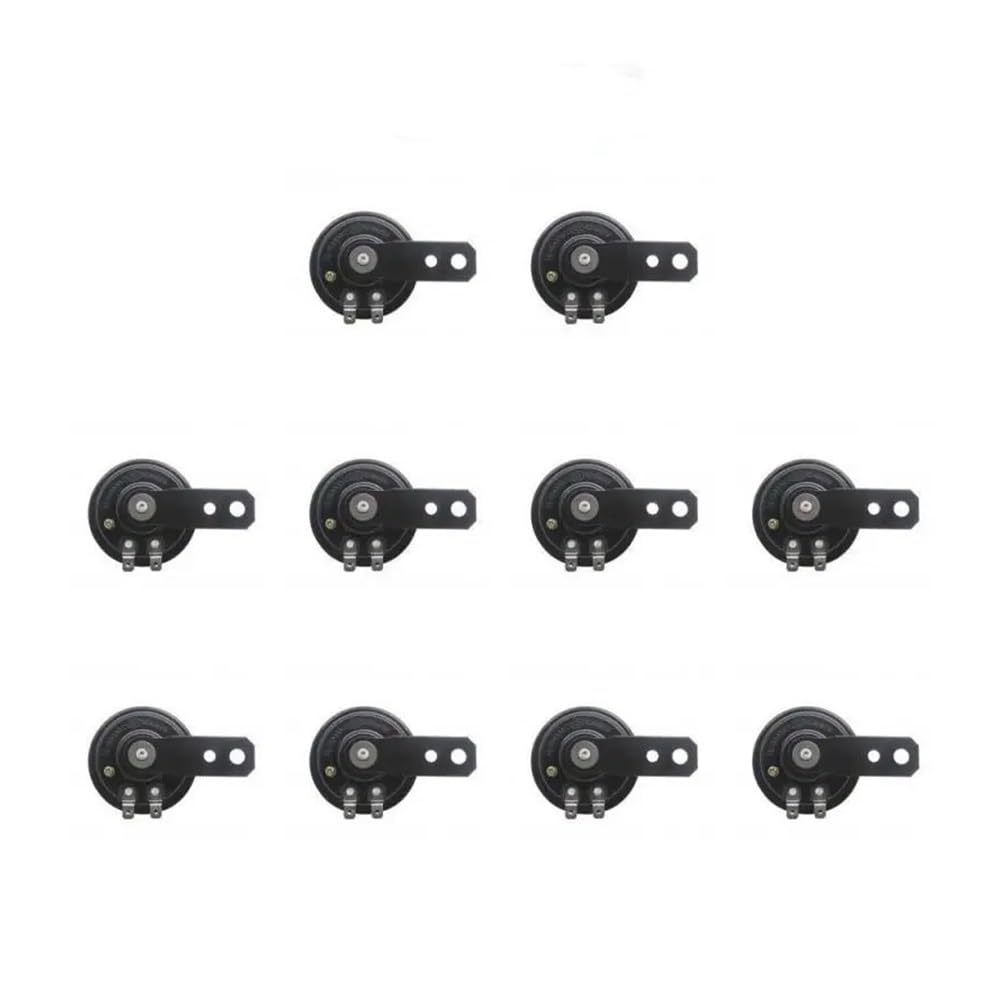 Motorradhupe 1~10PCS Motorrad Horn Kit Universal 12V 1,5 A 105db Runde Laute Horn Lautsprecher Für Roller Moped Motorrad Horn Lautsprecher von XAVIERAS