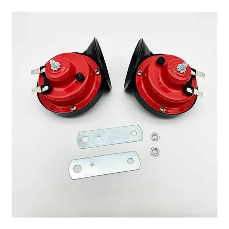 Motorradhupe 1 Paar 120DB Horn 12V Auto Lautsprecher 24V LKW Trompete 12v Motorrad Horn Pfeife Hörner Motorrad Horn Lautsprecher von XAVIERAS