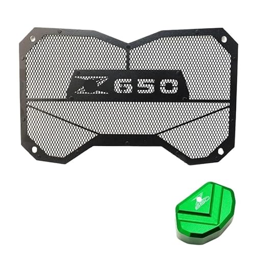 Motorräder Kühlergitter Für Kaw&asaki Z650 Z 650 Z650RS 2017-2023 2022 Motorrad Zubehör Kühler Schutzfolie Grille Blinker Taste Kappe von XAVIERAS