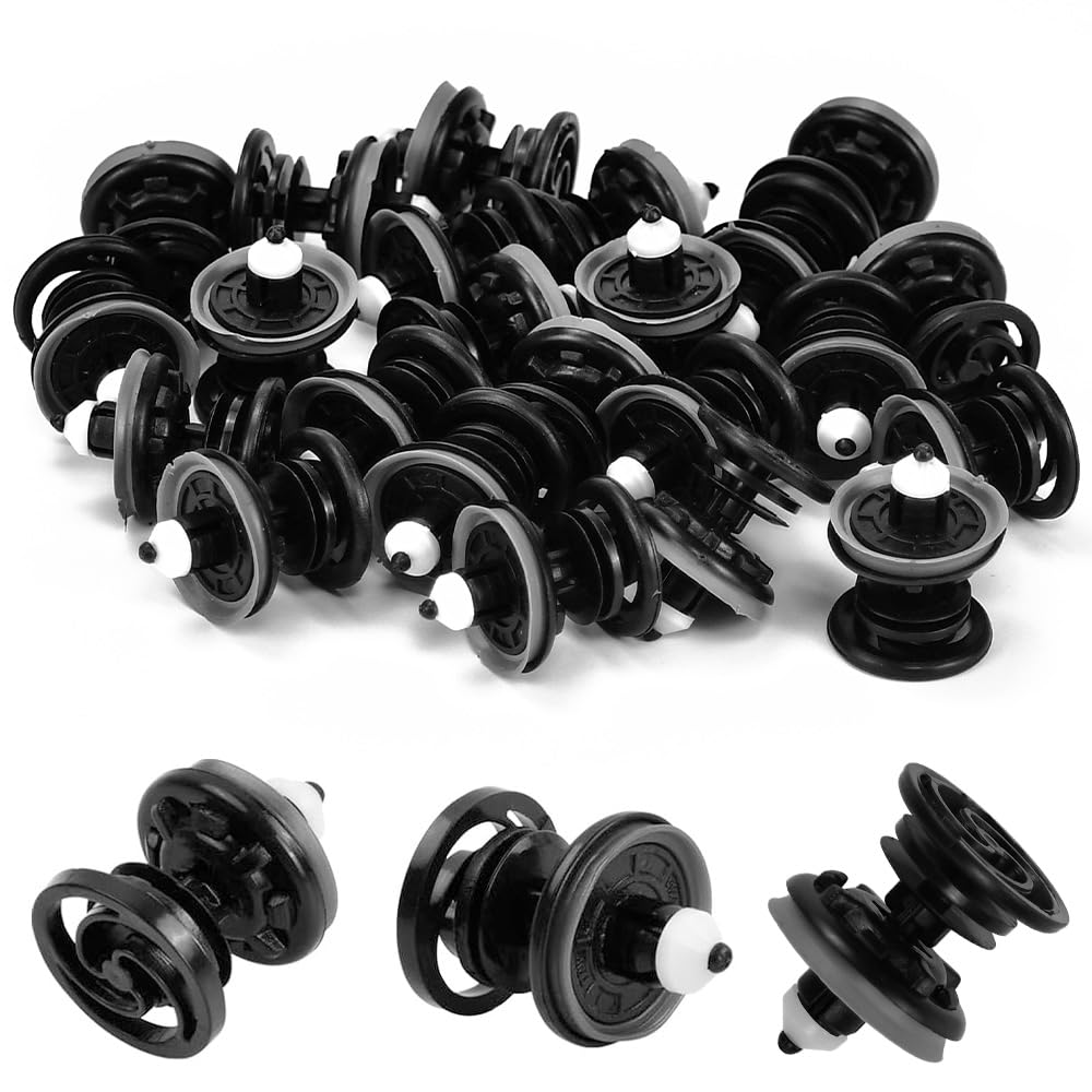 XAVSWRDE 50er Set Türverkleidung Befestigung Clips Klammern Türverkleidungs Clips Tür Befestigung Clips Kunststoff Auto Befestigung Clips für T5, Golf 5 6 7, A4 A5 A6 Befestigung Clips von XAVSWRDE