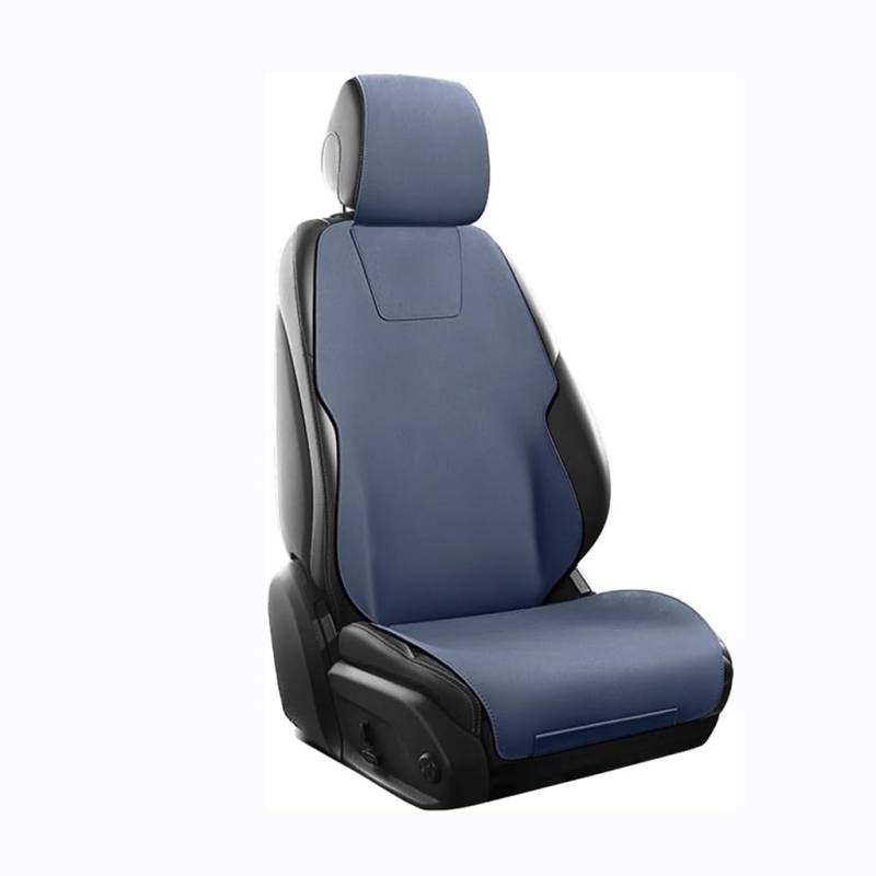 XBDHDBS Auto Sitzbezüge für Ford Ecosport 2018-2023,Allwetter Komfortables Wasserdicht Wildleder Autositzschoner Innenraum Zubehör,A-Blue von XBDHDBS