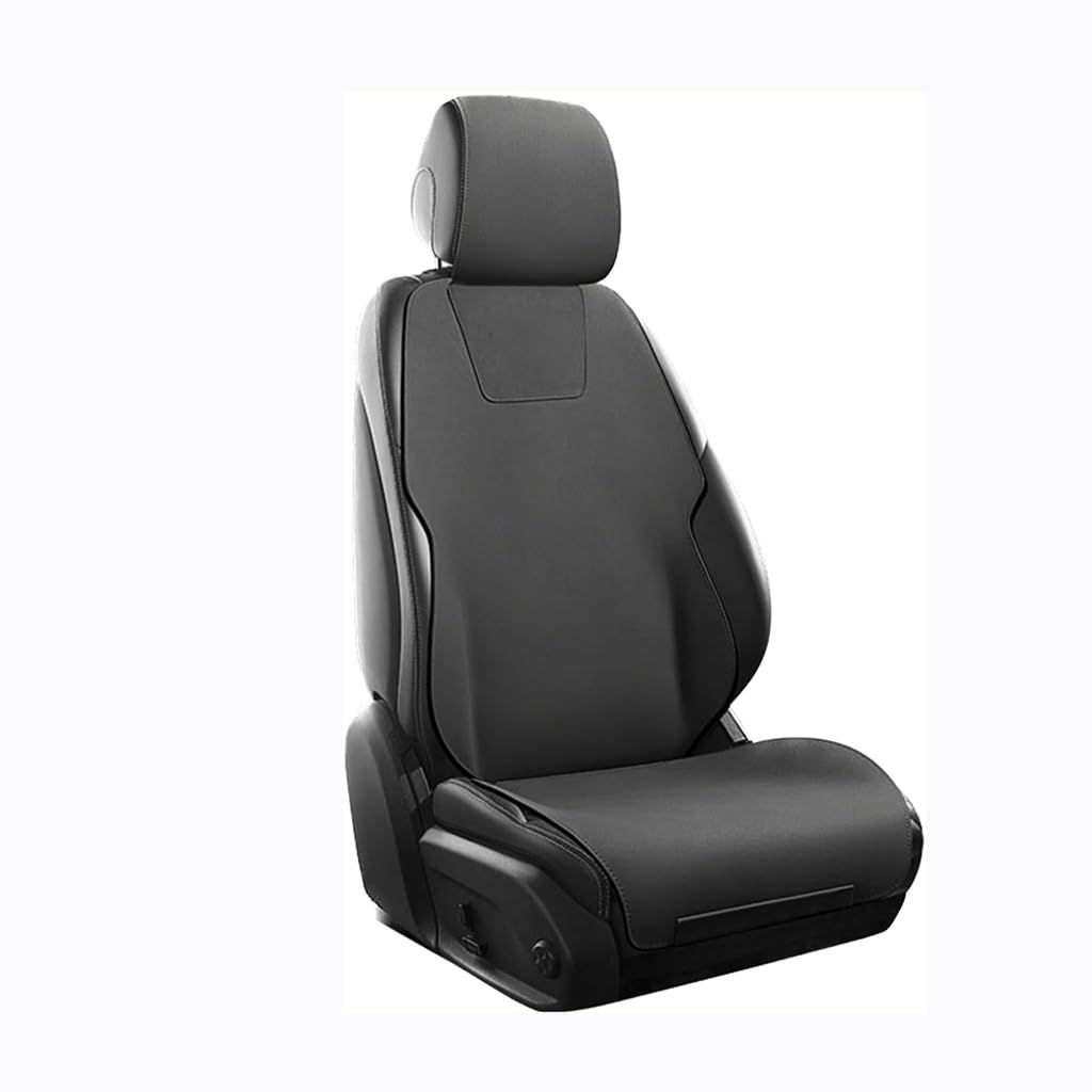 XBDHDBS Auto Sitzbezüge für Ford Edge 2020-2023,Allwetter Komfortables Wasserdicht Wildleder Autositzschoner Innenraum Zubehör,A-Black von XBDHDBS