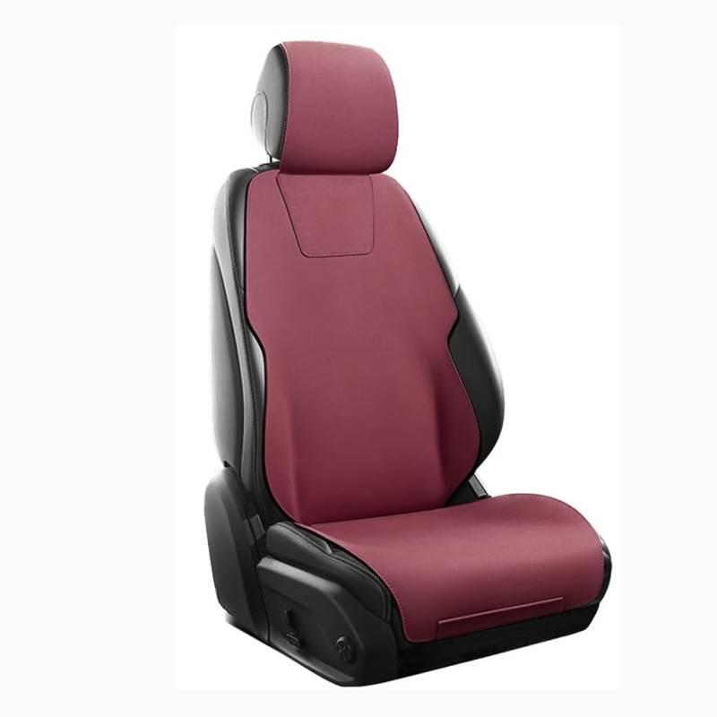 XBDHDBS Auto Sitzbezüge für Mitsubishi Eclipse Cross 2018-2023,Allwetter Komfortables Wasserdicht Wildleder Autositzschoner Innenraum Zubehör,A-Wine Red von XBDHDBS
