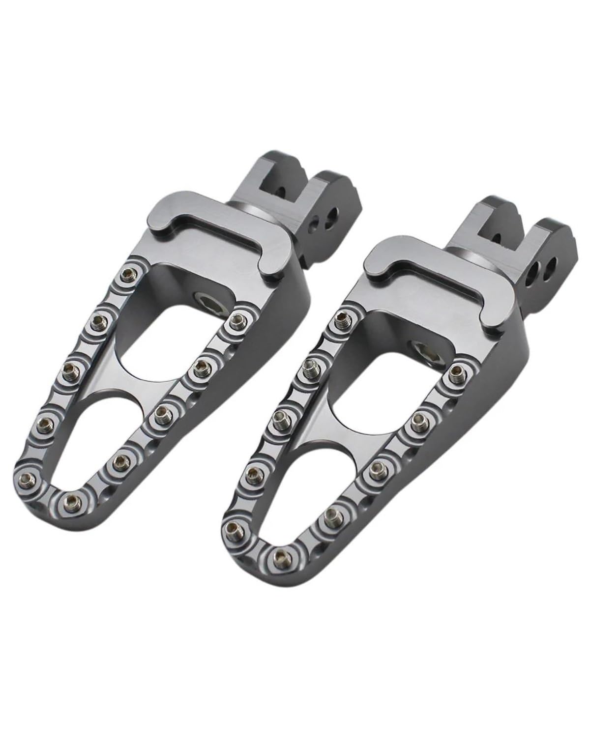 Fußrasten Pedale Auflager 1 Paar CNC Aluminium Motorrad rennen vorn fuß Pedal für Ducati Scrambler 400 800 800 1100 2015- Motorradpedal Fußraste(Rear Titanium) von XBDYGS