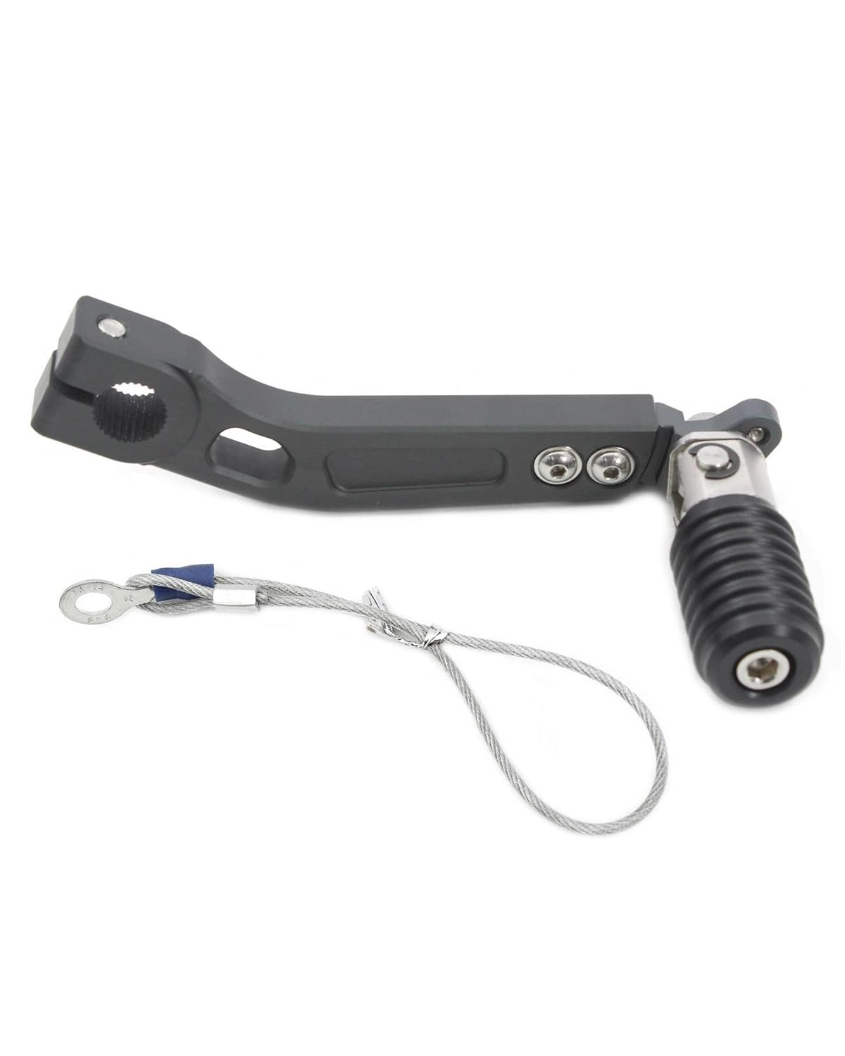 Fußrasten Pedale Auflager Für R1200GS Abenteuer 2008 2009 2010 2011 2012 Schalthebel Pedal Einstellbare Shifter Motorrad Aluminium Legierung Motorradpedal Fußraste(Gray) von XBDYGS