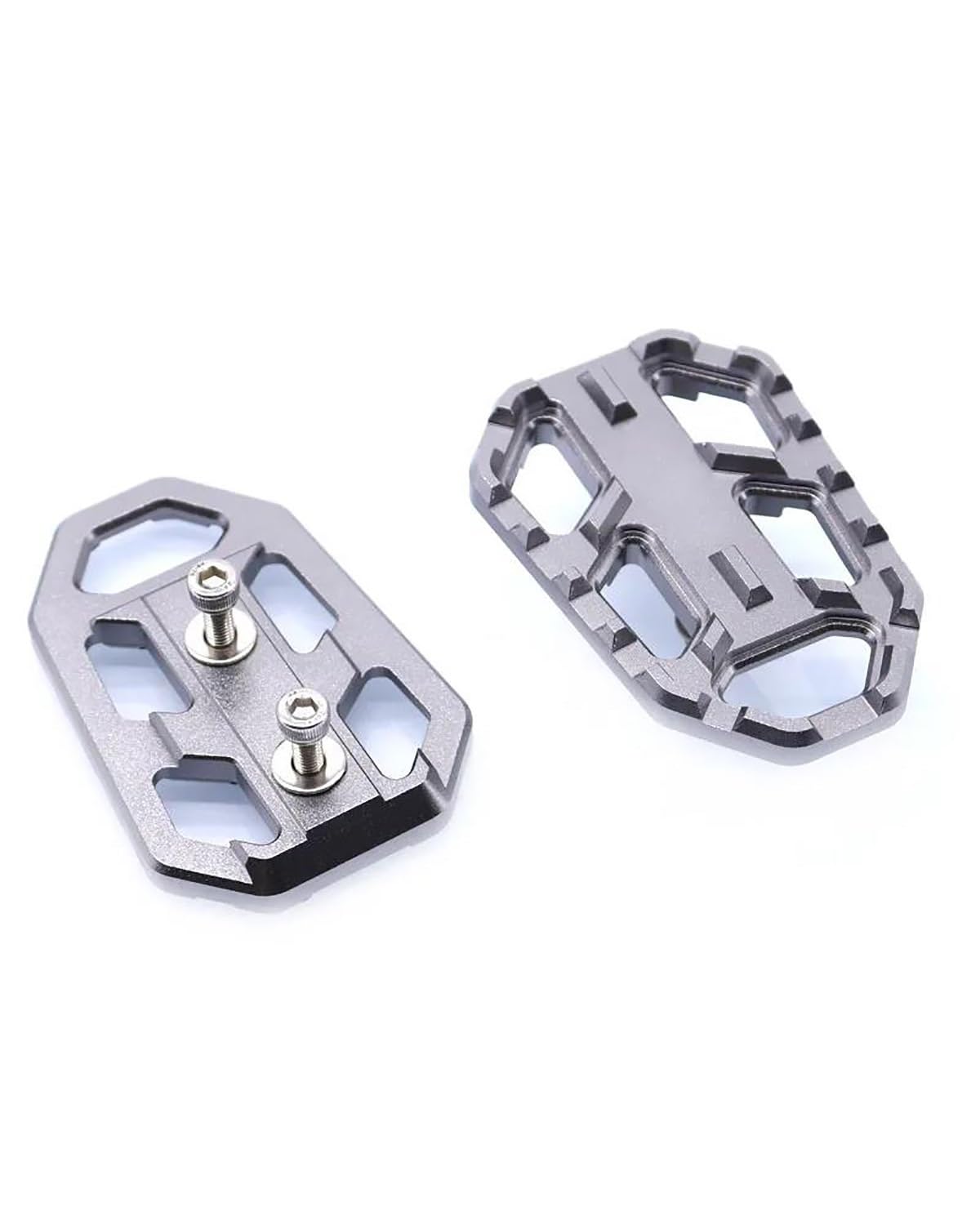 Fußrasten Pedale Auflager Motorrad Billet MX Breite Fußrasten Fußrasten Fußstützen Für 650 2015-2018 1000 2015-2018 Motorradpedal Fußraste(Silver) von XBDYGS