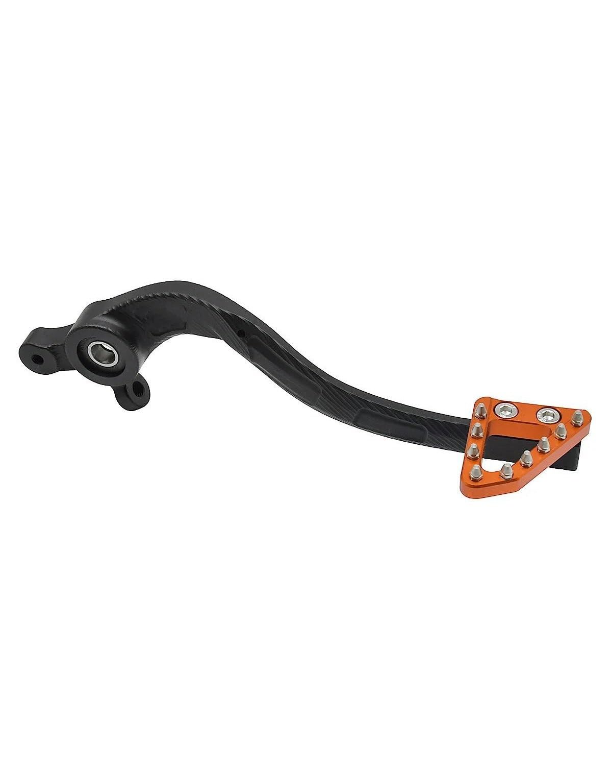 Fußrasten Pedale Auflager Motorrad CNC Fuß Bremspedal Für XC XCW SX 350 300 250 Für TC TE TX FE Dirt Pit Bike 2017-2022 Motorradpedal Fußraste(Orange) von XBDYGS