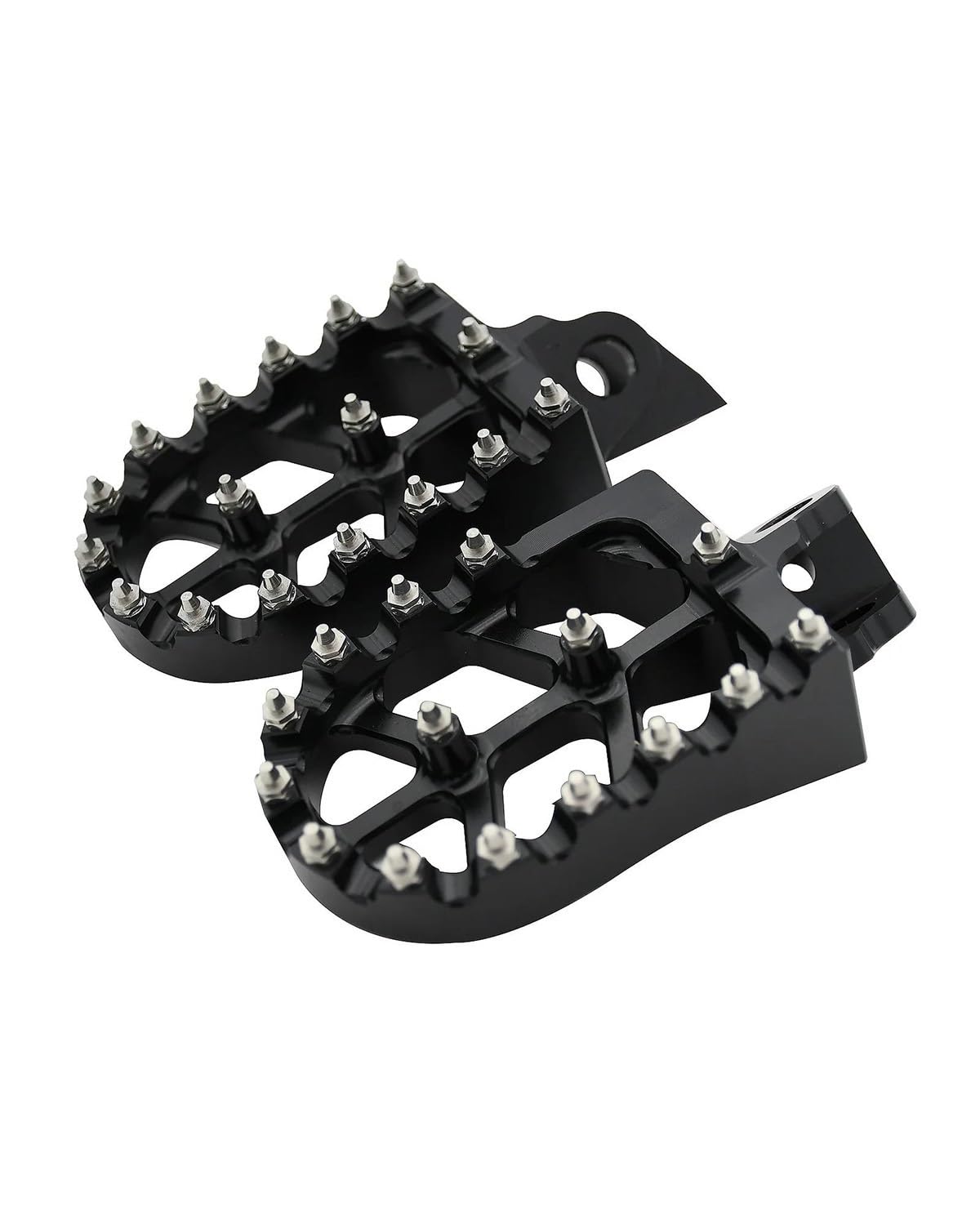 Fußrasten Pedale Auflager Motorrad-CNC-Fußpedal passend für KX65 KX80 KX85 KX100 KX112 RM65 RM100 KLX140 KLX140L KLX140G Motorradpedal Fußraste(Black) von XBDYGS