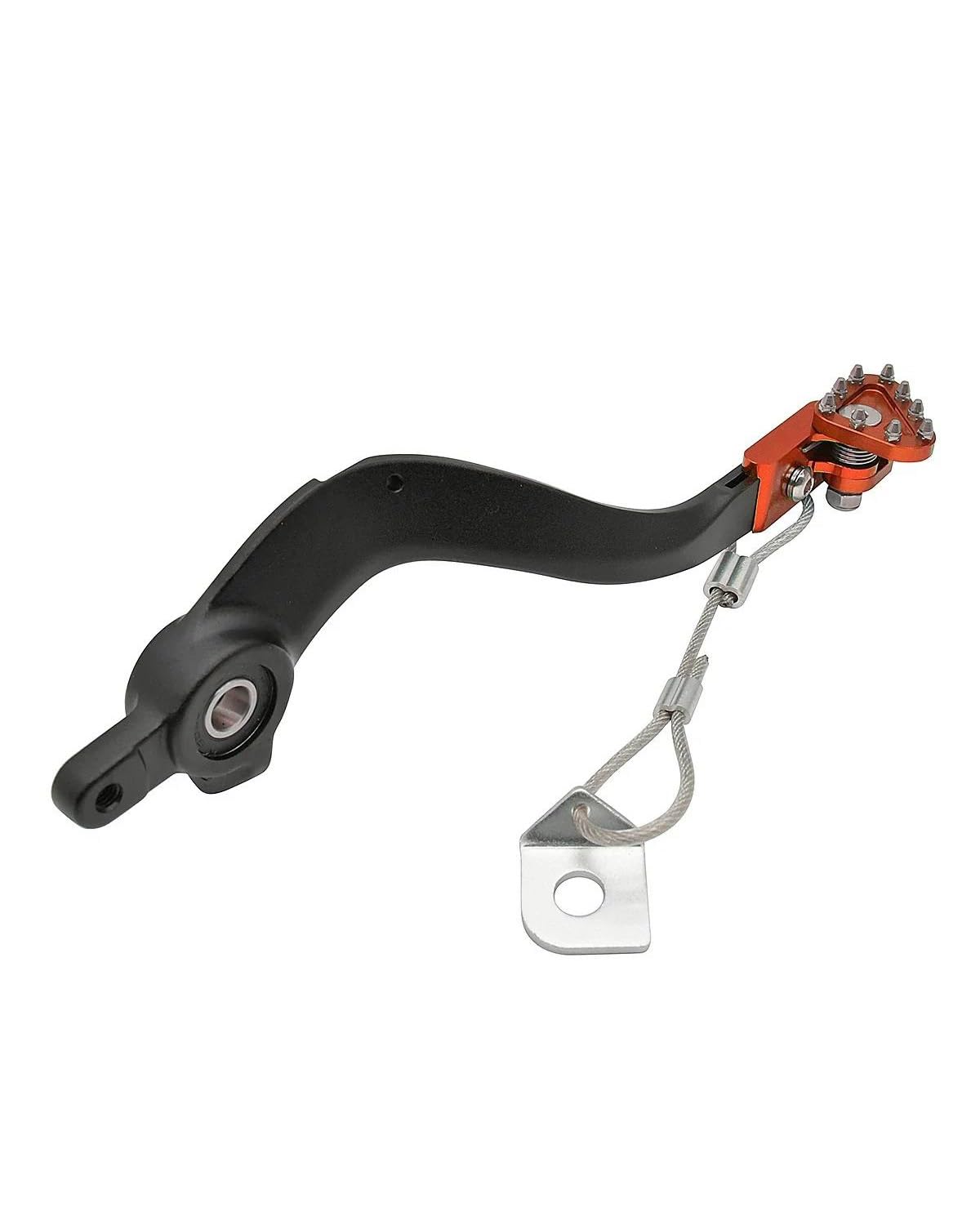 Fußrasten Pedale Auflager Motorrad CNC Hinten Bremspedal Für Protector Für SX XC 125 150 250 350 400 450 500 2016-2022 Motorradpedal Fußraste(Orange) von XBDYGS