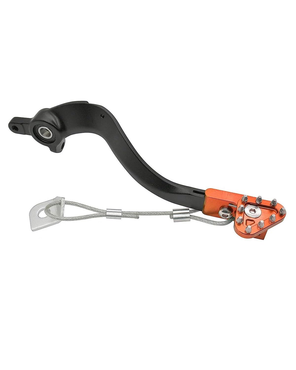 Fußrasten Pedale Auflager Motorrad CNC Hinten Bremspedal Für Protector Für SX XC 125 150 250 350 400 450 500 2016-2022 Motorradpedal Fußraste(Orange) von XBDYGS