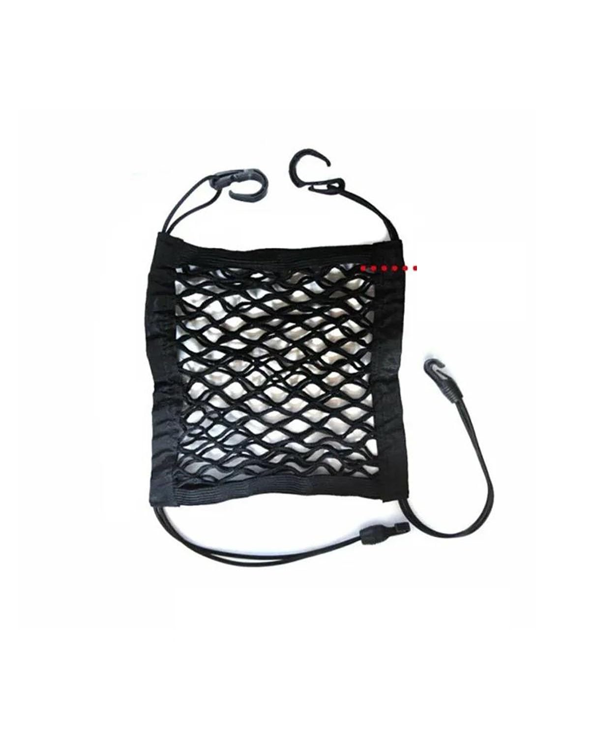 Gepäcknetz Ablagenetz 1 Stück Universelle Elastische Polyester-Auto-LKW-Sitz-Mesh-Aufbewahrungsnetztasche Mit Haken Zwischen Den Sitzen Organizer-Halter-Tasche Auto Aufbewahrungsnetz(1-Layer) von XBDYGS