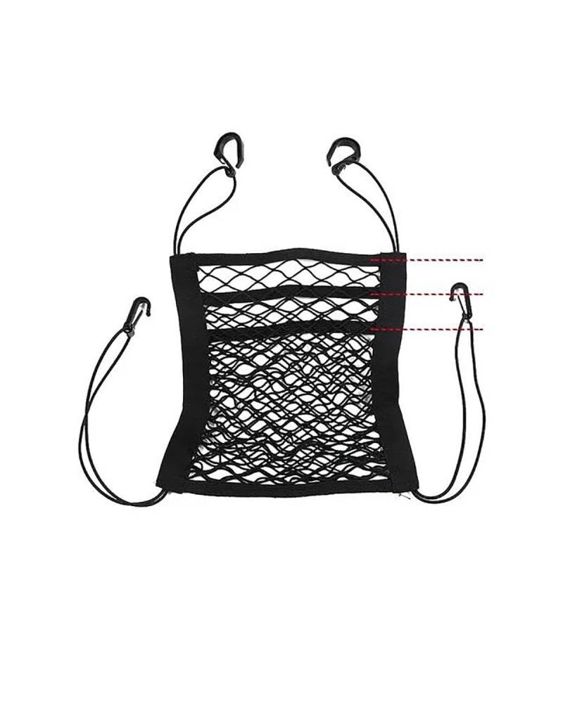 Gepäcknetz Ablagenetz Auto Organizer Halter Tasche Universal Autositz Mesh Aufbewahrungsnetz Tasche Elastische Polyester Tasche Haustier Barriere Zwischen Sitzen LKW Auto Aufbewahrungsnetz(3 Layer) von XBDYGS