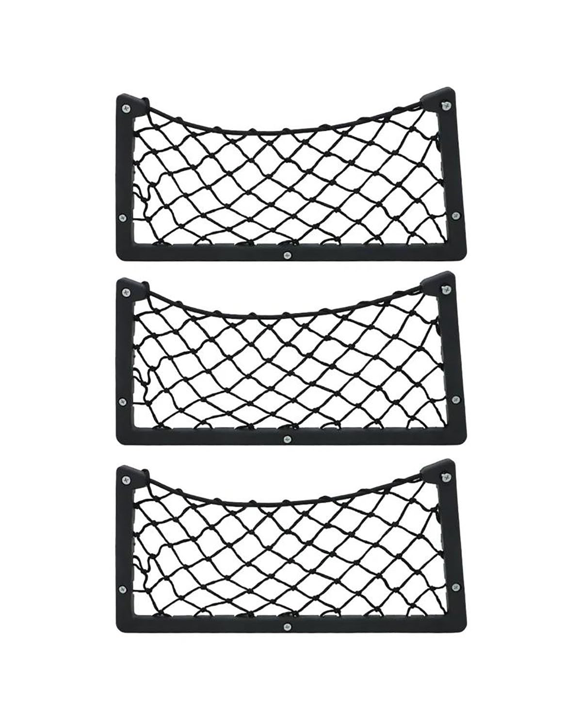 Gepäcknetz Ablagenetz Camping Auto Net Organizer Lagerung Tasche Tasche Tür Panel Bus Sitz Zurück Montieren Organizer Mesh Telefon Halter Netzwerk Auto Aufbewahrungsnetz(3PCS) von XBDYGS