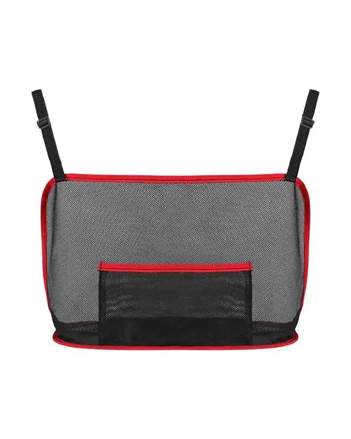 Gepäcknetz Ablagenetz Elastische Polyester Auto LKW Sitz Mesh Lagerung Net Tasche Auto Zurück Hinten Mesh Stamm Sitz Elastische String Net Auto Organizer Auto Aufbewahrungsnetz(Red) von XBDYGS