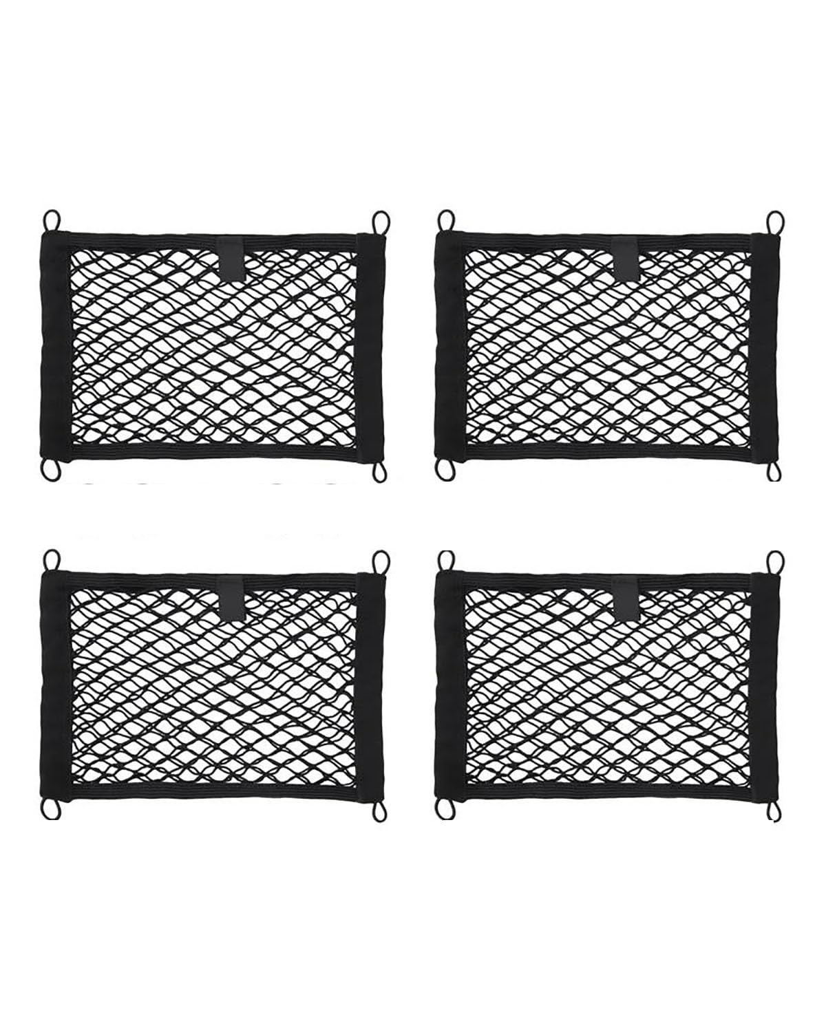 Gepäcknetz Ablagenetz Für Fracht Van Wohnmobil Mobilheim Boot Gepäcknetze Kofferraum-Mesh-Organizer Auto-Aufbewahrungsnetz Elastisches Schnurnetz Taschentasche Auto Aufbewahrungsnetz(4pcs) von XBDYGS