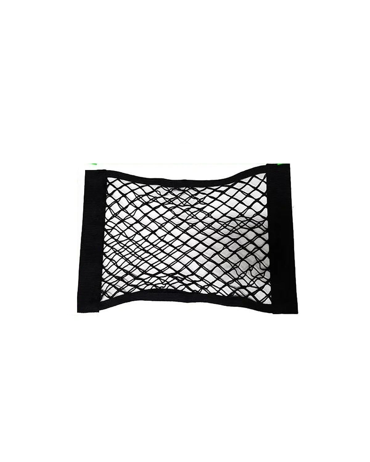 Gepäcknetz Ablagenetz Universal Lagerung Tasche Tasche Käfig Auto Organizer Sitz Zurück Tasche Auto Zurück Hinten Mesh Stamm Sitz Elastische String Net Magie Aufkleber Auto Aufbewahrungsnetz(25x45cm) von XBDYGS