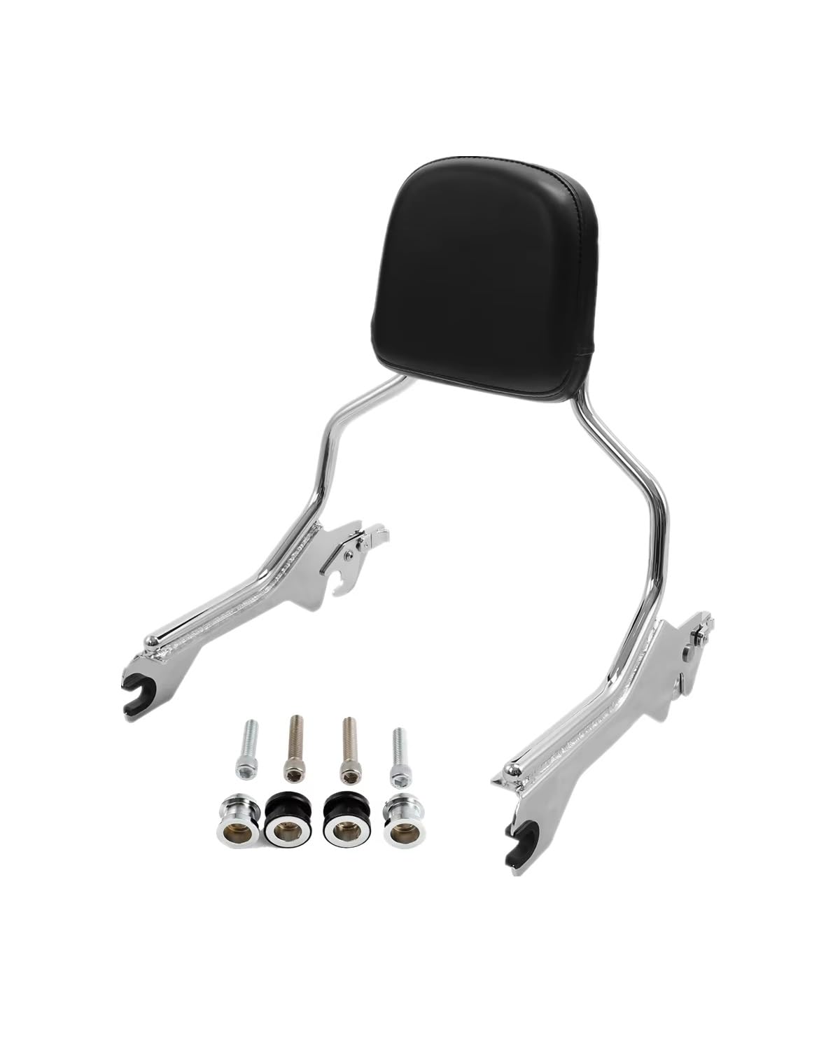 Motorrad Rückenlehne Für Softail Fat Boy Breakout FLFBS FXBRS 2018 2019 2020 2021 2022 Motorrad Sissy Bar Rückenlehne Gepäckträger Rückenlehne Für Motorrad(Chrome and Docking) von XBDYGS