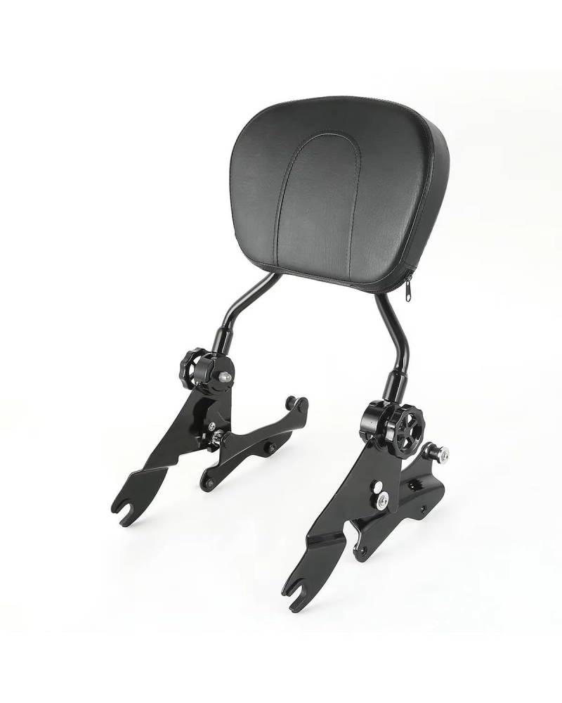 Motorrad Rückenlehne Für Touring Road Glide Electra King FLHX FLHT 2014 2015 2016 2017 2018-2024 Motorrad 4 Punkt Docking Kit Sissy Bar Rückenlehne Rückenlehne Für Motorrad(Black) von XBDYGS