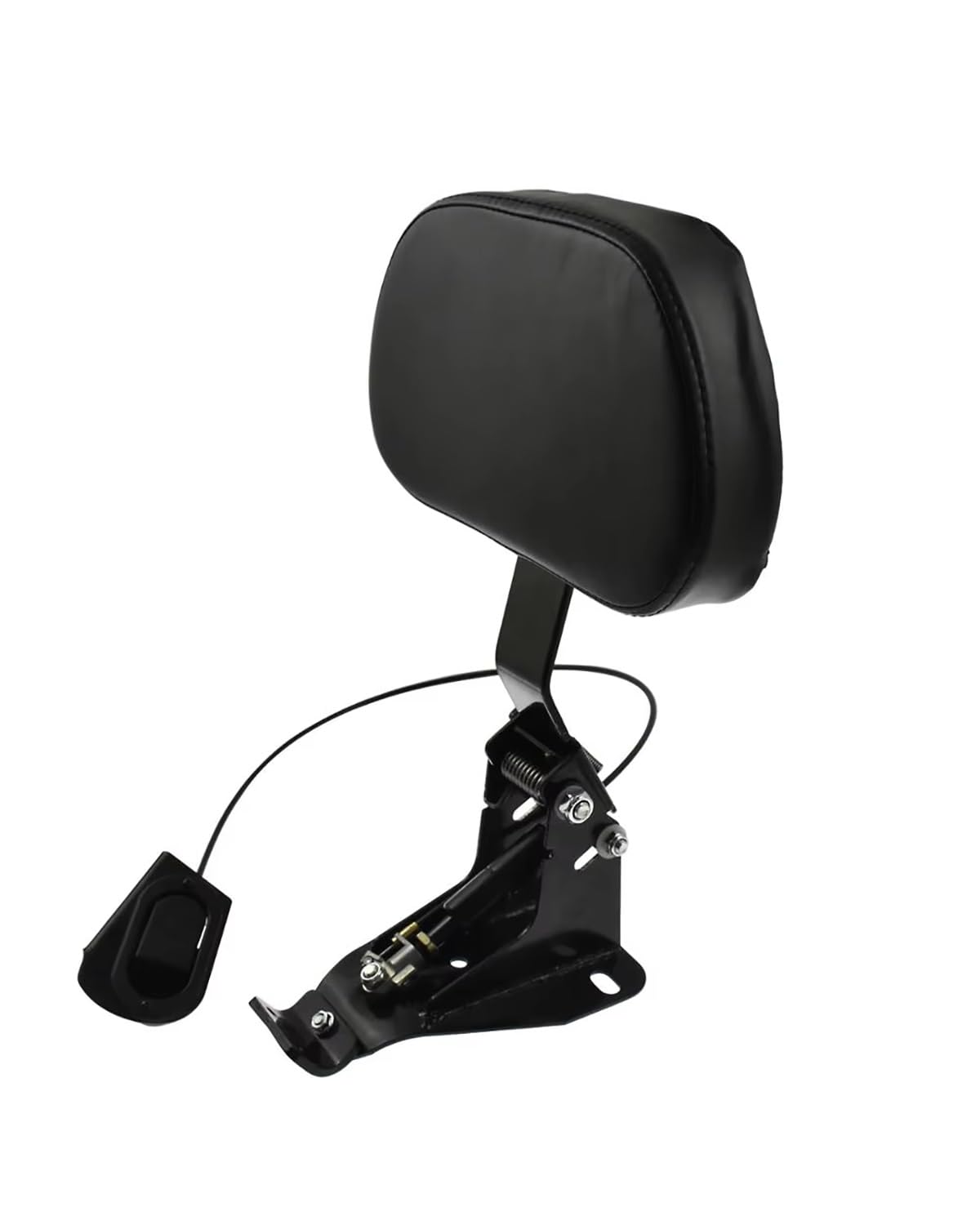 Motorrad Rückenlehne Für Touring Road King Electra Street Glide FLTR 2009 2010 2011-2022 Motorrad Fahrer Fahrer Rückenlehne Einstellbare Montage Kit Rückenlehne Für Motorrad(Black Backrest) von XBDYGS