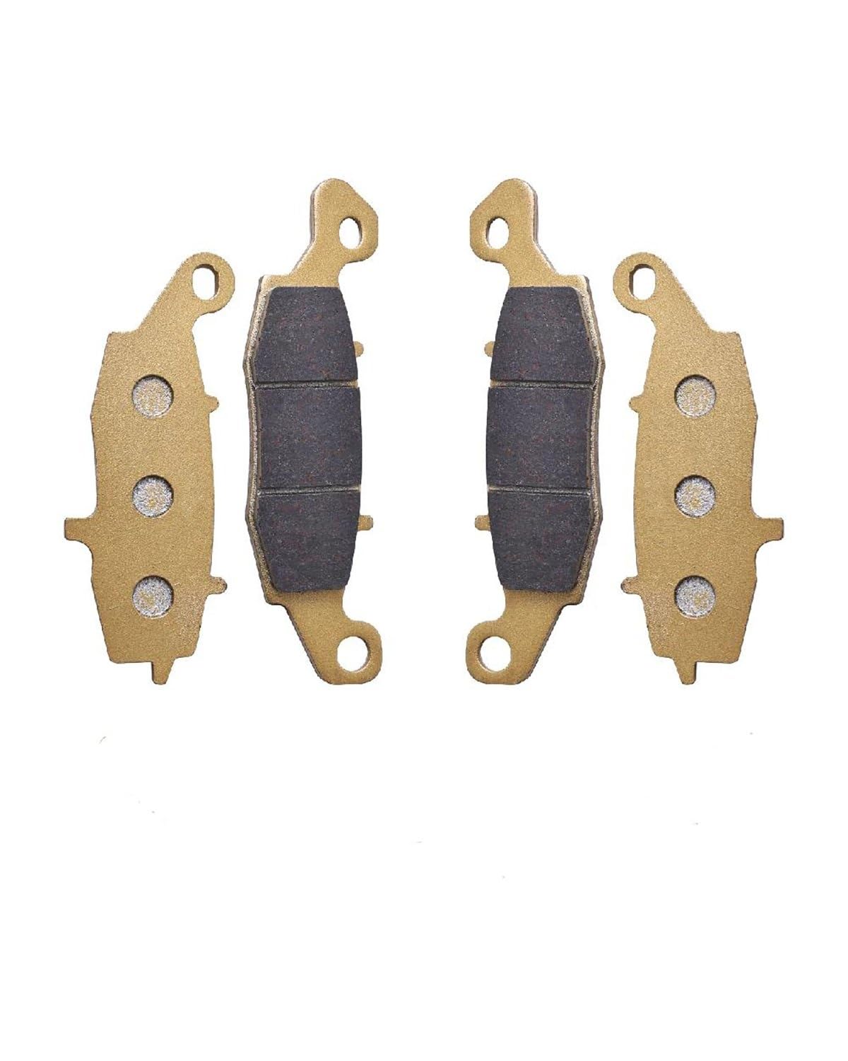 Motorrad bremsbeläge vorne Für ZRX400 ZR400 ER-6f ER-6n EX650 KLE650 Für Versys Für 650 Z750 Z750S Motorrad Vorne Und Hinten Bremsscheibe Pads Set Motorrad bremsbeläge(Front Left and Right) von XBDYGS