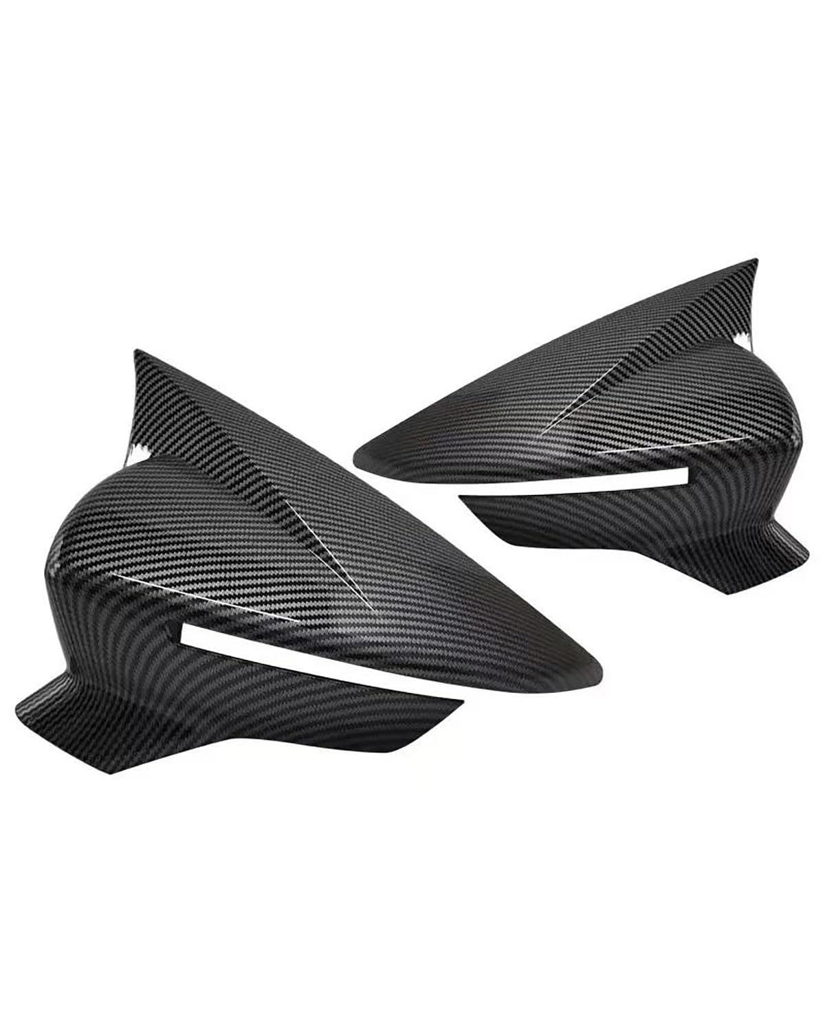 Spiegelkappen Für SEAT Für Leon Für MK3 5F 2013-2019 Für Ibiza Für MK5 2017 2018 2019 2020 Rückspiegel Seitenspiegel Abdeckung Flügelkappe Auto Spiegelkappen(Carbon) von XBDYGS