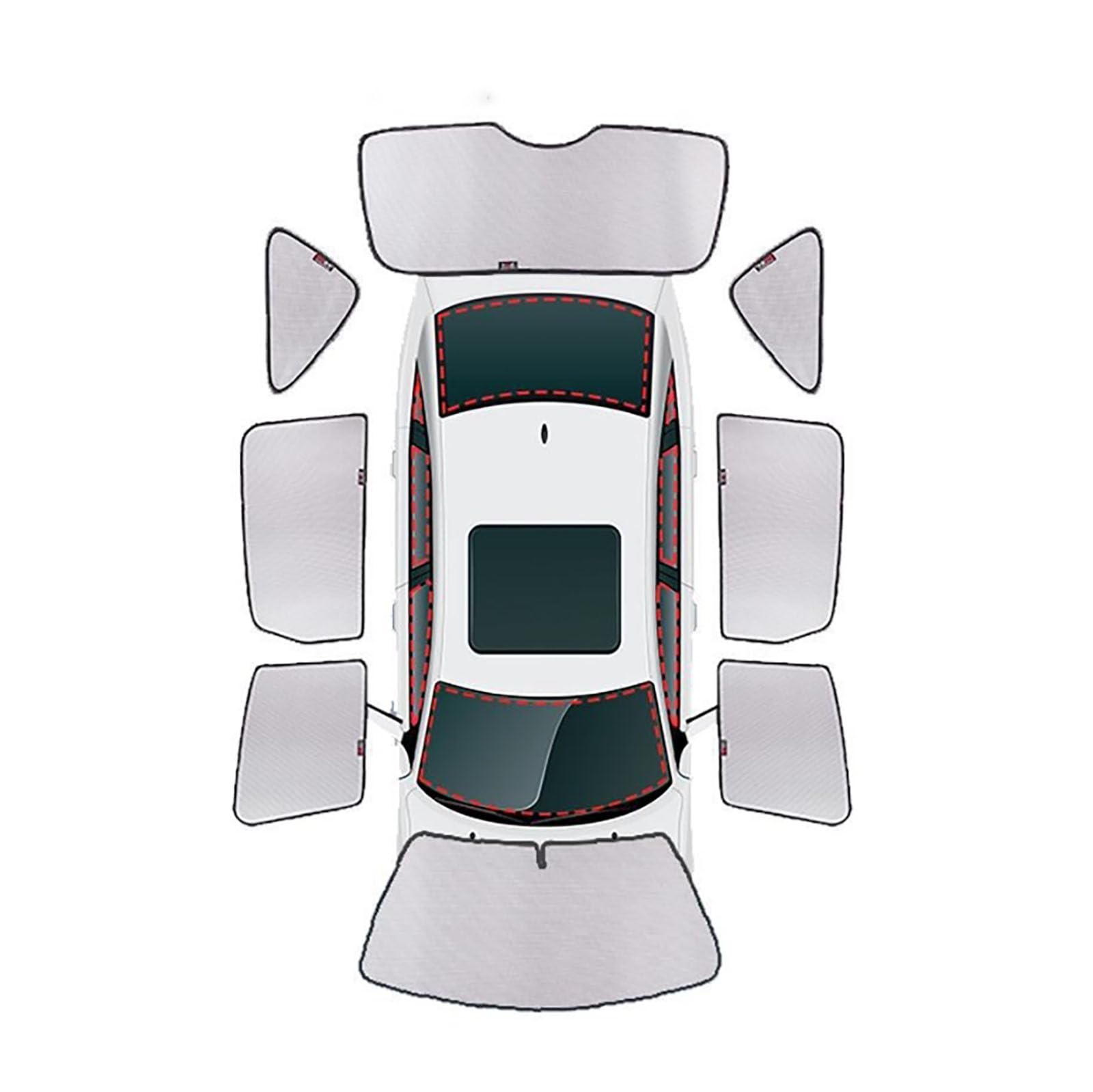 Sonnenblende Auto für Encino 2018-2021,Auto-Seiten-Heck-Sonnenschutz,Schützen Sie die Privatsphäre im Auto und verhindern Sie Mückenstiche von XBTGHWMZ