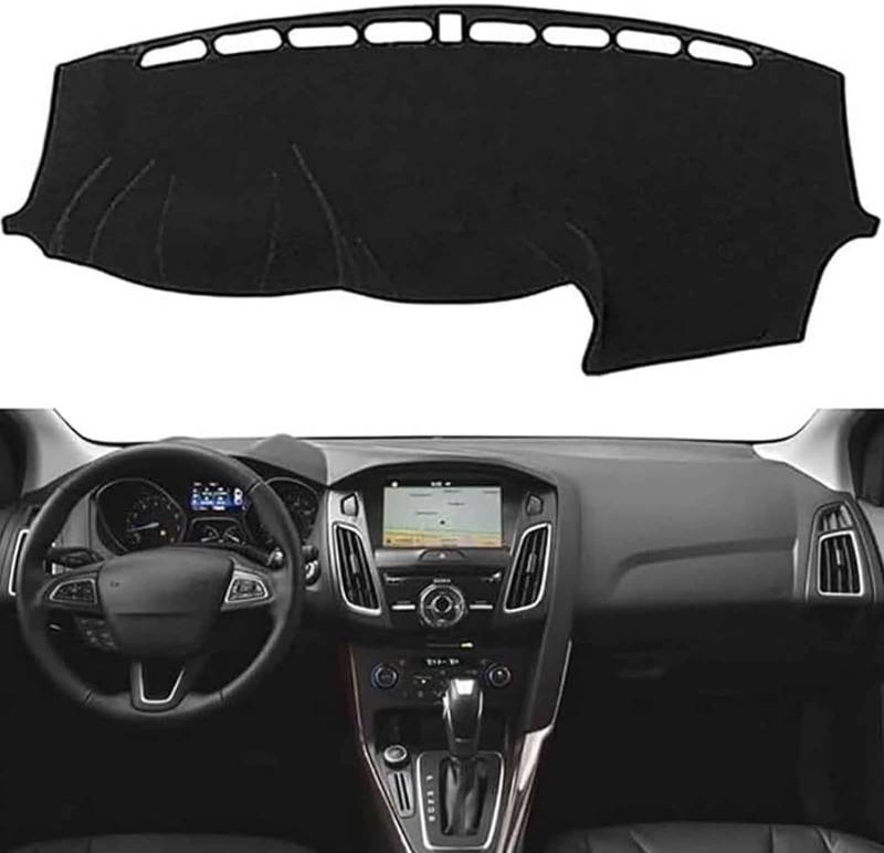 Auto Mittelkonsole Armaturenbrett Abdeckung Matte für Ford Focus 3 MK3 2012 2013 2014 2015 2016-2018, Armaturenbrett Teppich Matte Anti-Rutsch Licht zu Vermeiden Wärmedämmung. von XByun