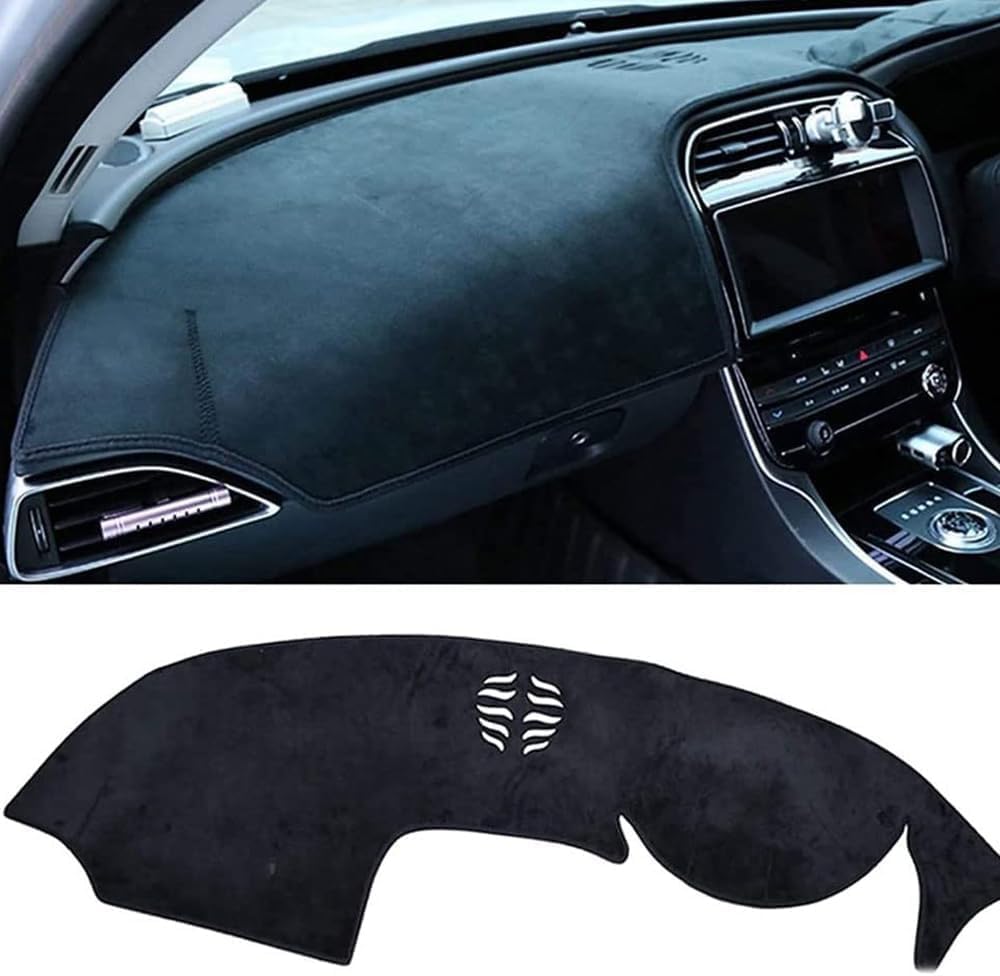 Auto Mittelkonsole Armaturenbrett Abdeckung Matte für Jaguar F-Pace 2016-2020, Armaturenbrett Teppich Matte Anti-Rutsch Licht zu Vermeiden Wärmedämmung. von XByun