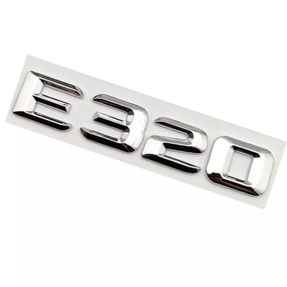 E320 Schriftzug Auto Embleme Aufkleber Logo Badge Auto(E320) von XCBW