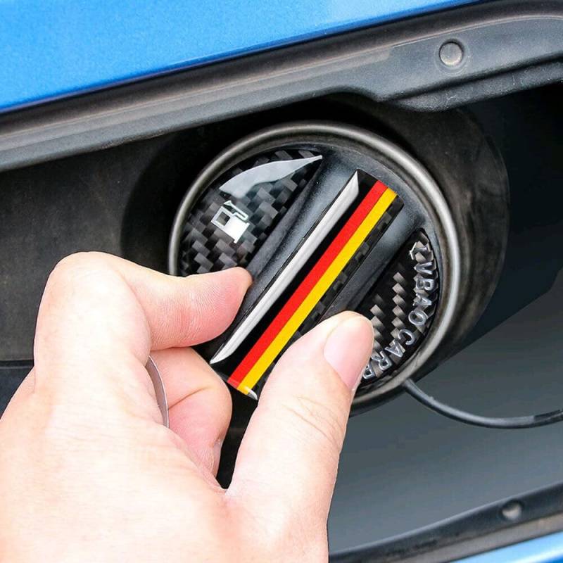 Kohlenstofffaser Auto Emblem Aufkleber Deutsche Flaggge Innenausstattung Tank Deck Automotive-Versorgung von XCBW