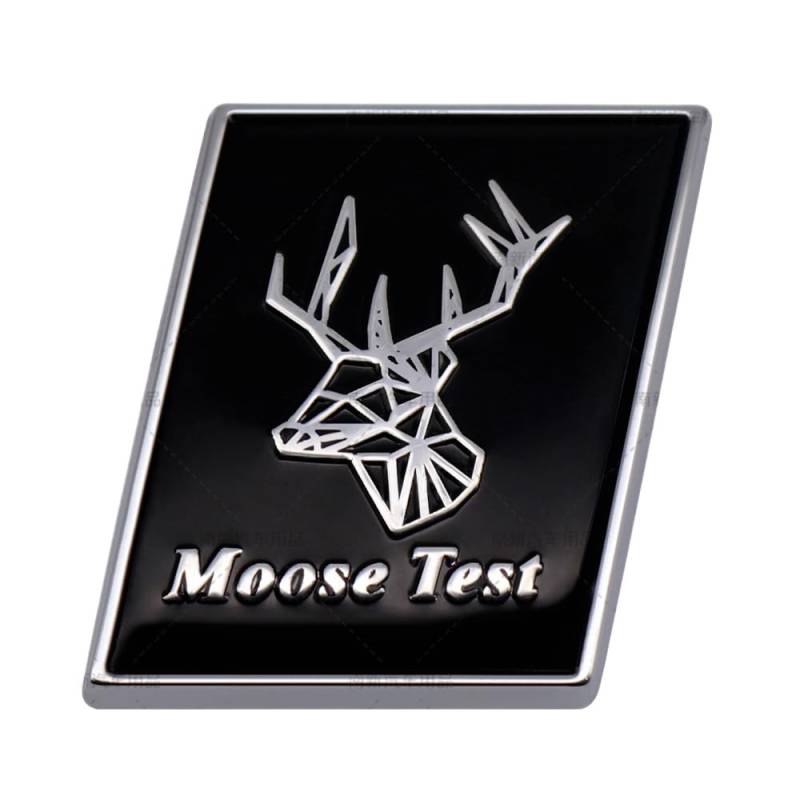 Selbstklebende Auto dick Emblem Aufkleber Heckkofferraum Ersatz für Volvo XC60 S90 XC90 S60 Polestar Abzeichen (Moose Test) von XCBW