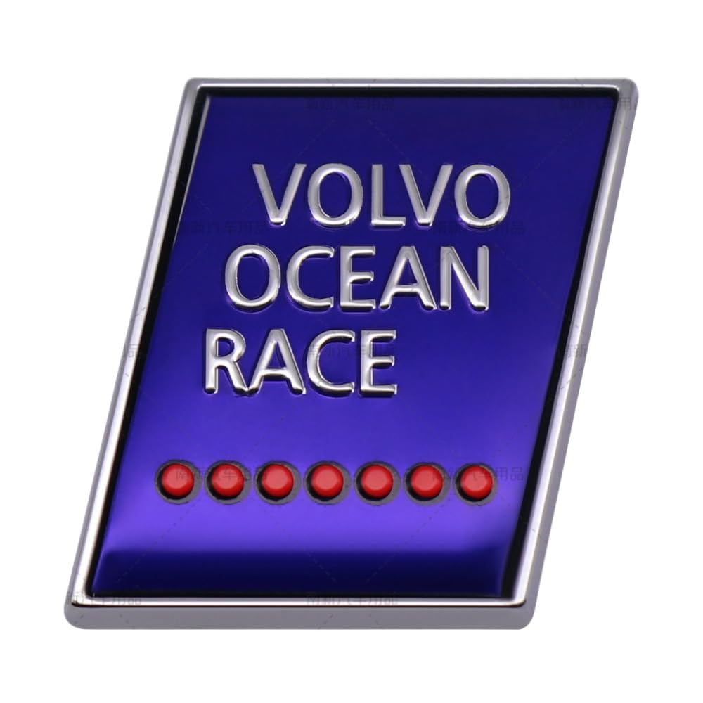 Selbstklebende Auto dick Emblem Aufkleber Heckkofferraum Ersatz für Volvo XC60 S90 XC90 S60 Polestar Abzeichen (Ocean Race) von XCBW