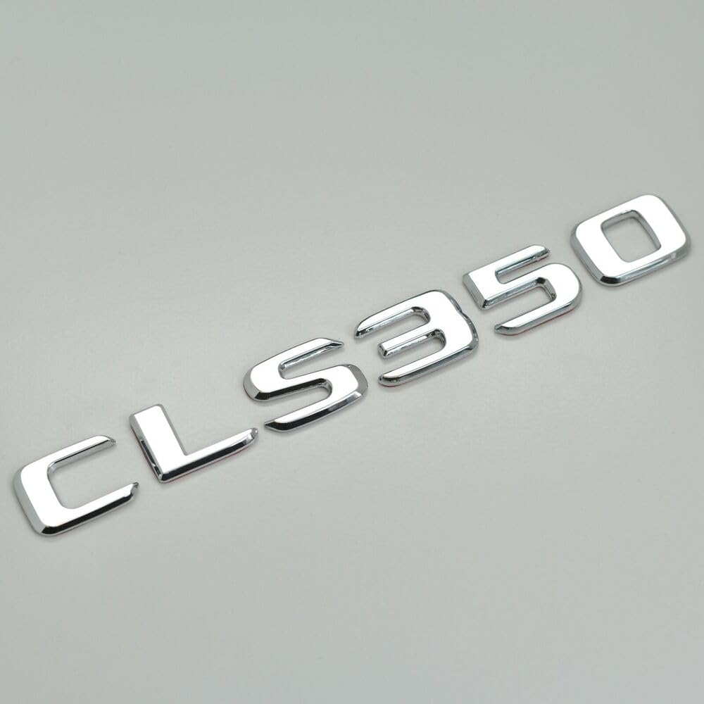 Silber Chrom CLS350 Auto Buchstaben Emblem Badge Nummer Kofferraum für Gepäckabzeichen Abzeichen von XCBW