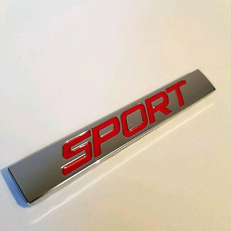 Sport Metall Rot Silber Badge Auto Emblem für Mercedes Vito V Class Saloon SUV von XCBW