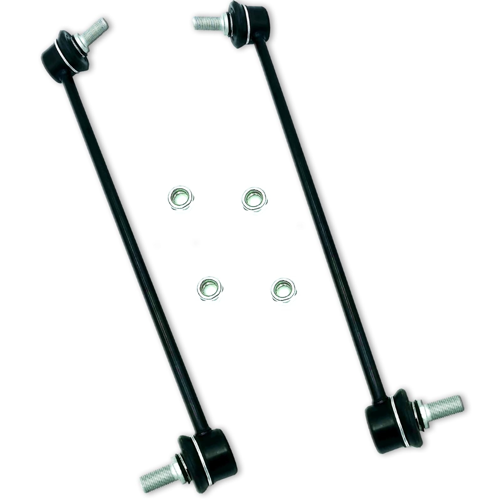 XCPMC Aufhängung vorne Schwung Stabilisator Bar End Link Barra Estabilizadora Kit 2 Stück links & rechts | Ersatz für Santa Fe Veracr Sorento | Ersatz OE#: K750204 K750205 Schwarz von XCPMC