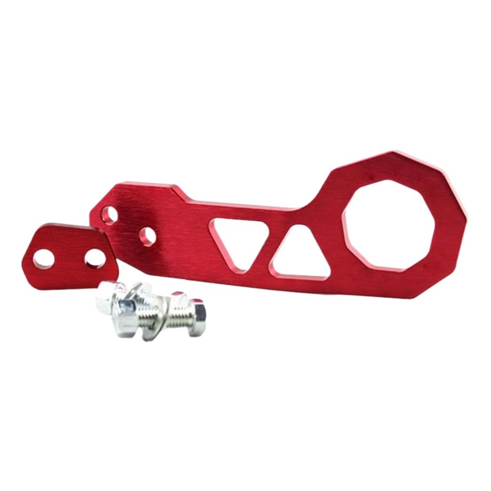 XCVKBA 1pc Auto Hinten Abschleppen Haken Auto Hinten Vorne Anhänger Simulation Abschleppen Haken Universal Aluminium Legierung Hinten Racing Abschlepphaken kit(Red) von XCVKBA