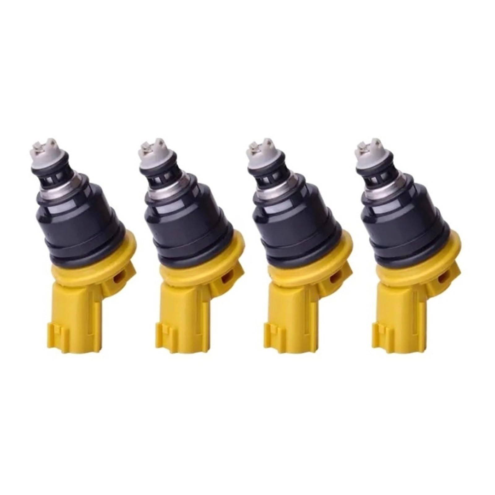 XCVKBA 4 PCS Flow Matched 555cc Side Feed Fuel Injector 16600-RR543 Kompatibel for 300ZX Z32 RB25DET VG30DETT SR20DET KA24 Gelb von XCVKBA