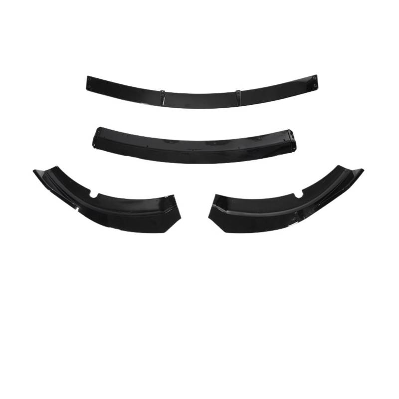 XCVKBA 4-teiliges Auto-Frontstoßstangen-Lippenspoiler-Splitter-Body-Kit, kompatibel for Dodge Charger SRT 2015 2016 2017 2018 2019 2020(Glossy Black) von XCVKBA