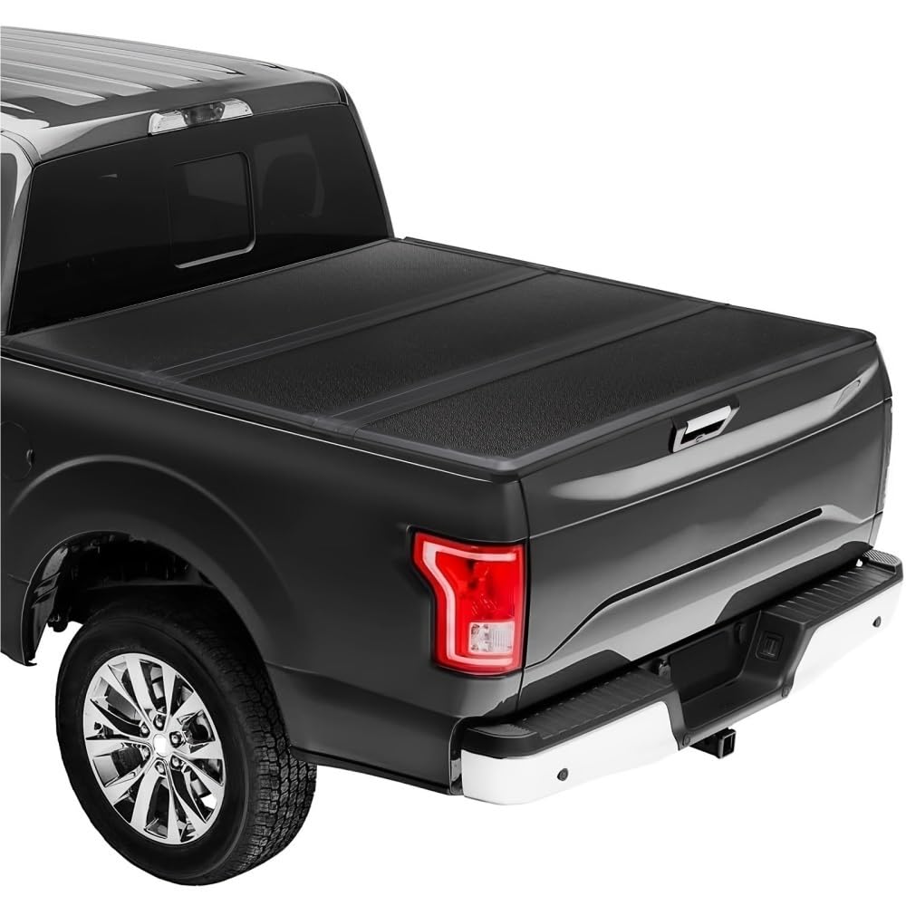 XCVKBA 5,8 FT 3-fach gefaltete Laderaumabdeckung for LKW, kompatibel mit Chevy Silverado GMC Sierra 1500 2019–2024 von XCVKBA