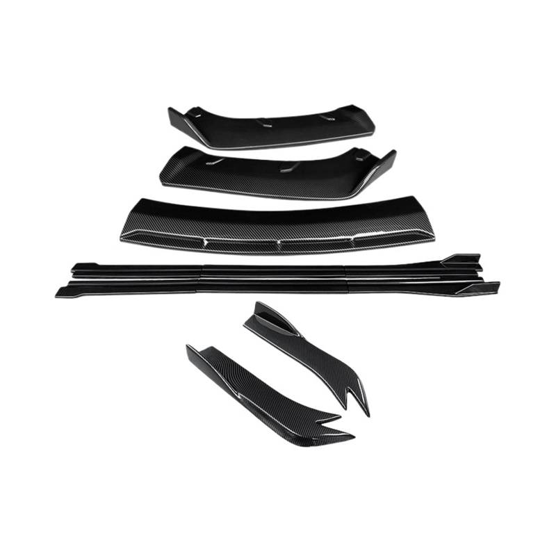 XCVKBA Auto-Frontstoßstangen-Splitter, Diffusor, Lippenschutz, Spoiler, Seitenschweller, hinterer Wickelwinkel, kompatibel for Infiniti G25 G35 G37 Limousine 2007 2008 2009 2010 2011 2012 2013(Two Car von XCVKBA