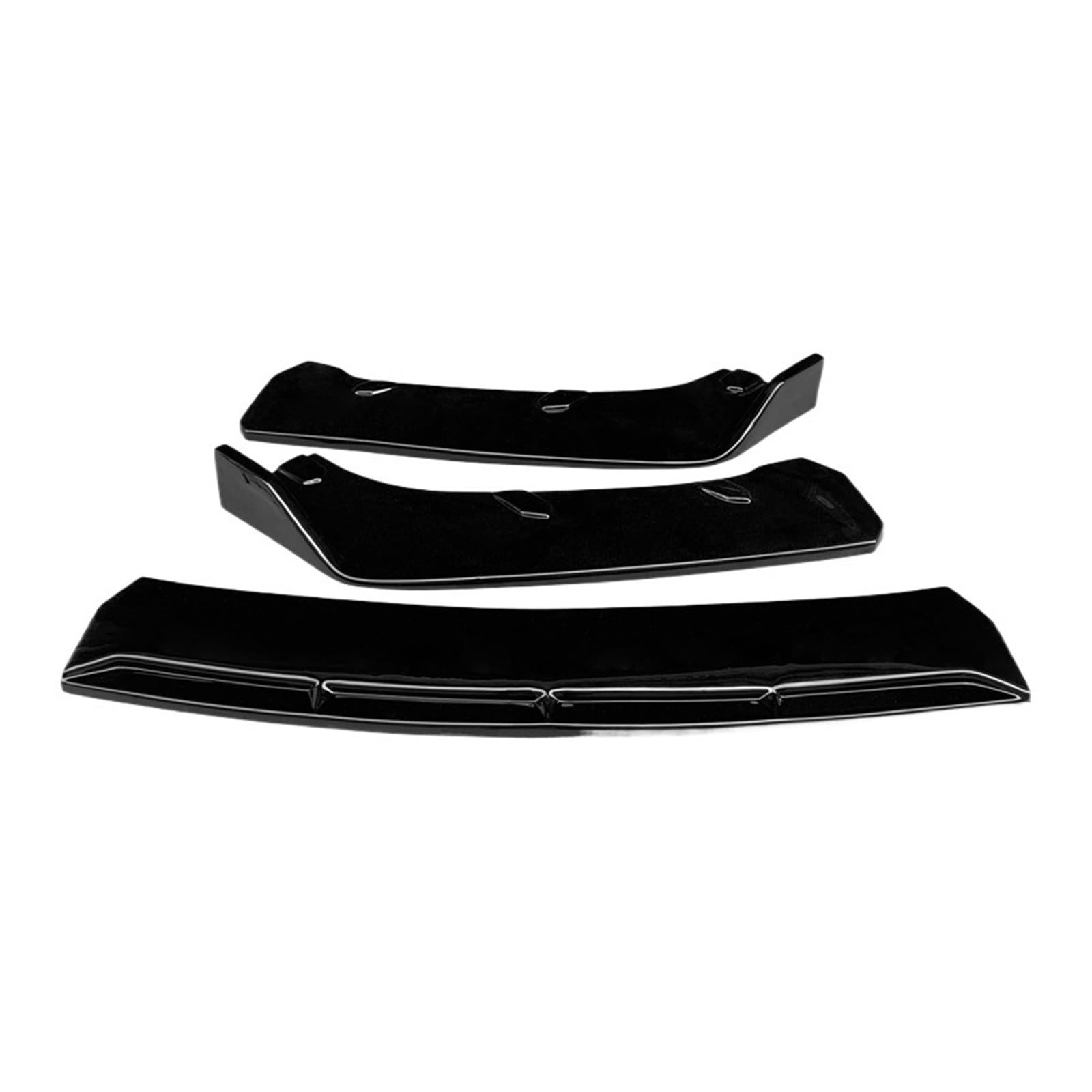 XCVKBA Auto Zubehör Frontschürze Lip Body Kit Kinn Spoiler Diffusor Schutz Carbon Look ABS Kompatibel for Lexus IS300 2017(Gloss Black) von XCVKBA