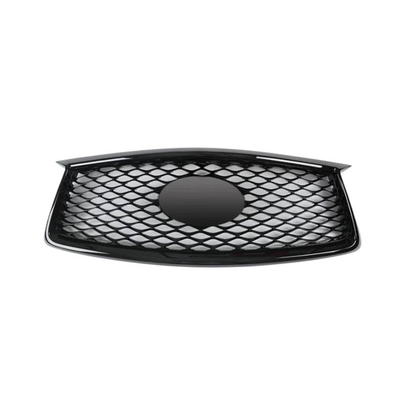 XCVKBA Kompatibel for Infiniti QX50 2018 2019 2020 2021 2022 ABS schwarzer Stoßfänger vorne Lip + Heckspoiler + Racing Grill Schutzabdeckung(Racing grill) von XCVKBA