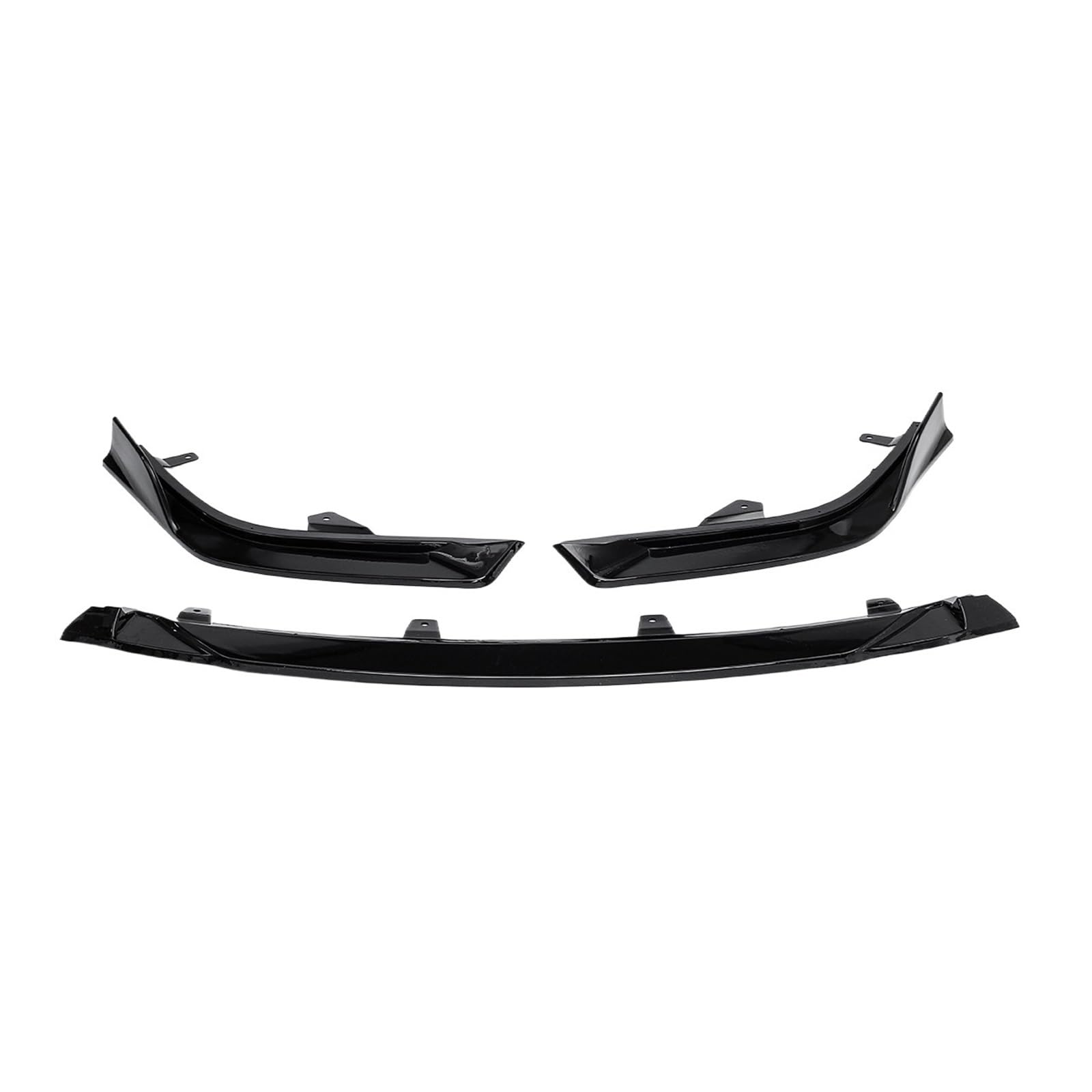 XCVKBA Kompatibel for Lexus ES350 ES300h 2018 2019 2020 Frontschürze Lip Spoiler Abdeckung Körper Kit Unteren Diffusor Seite Splitter Auto zubehör(Glossy Black) von XCVKBA