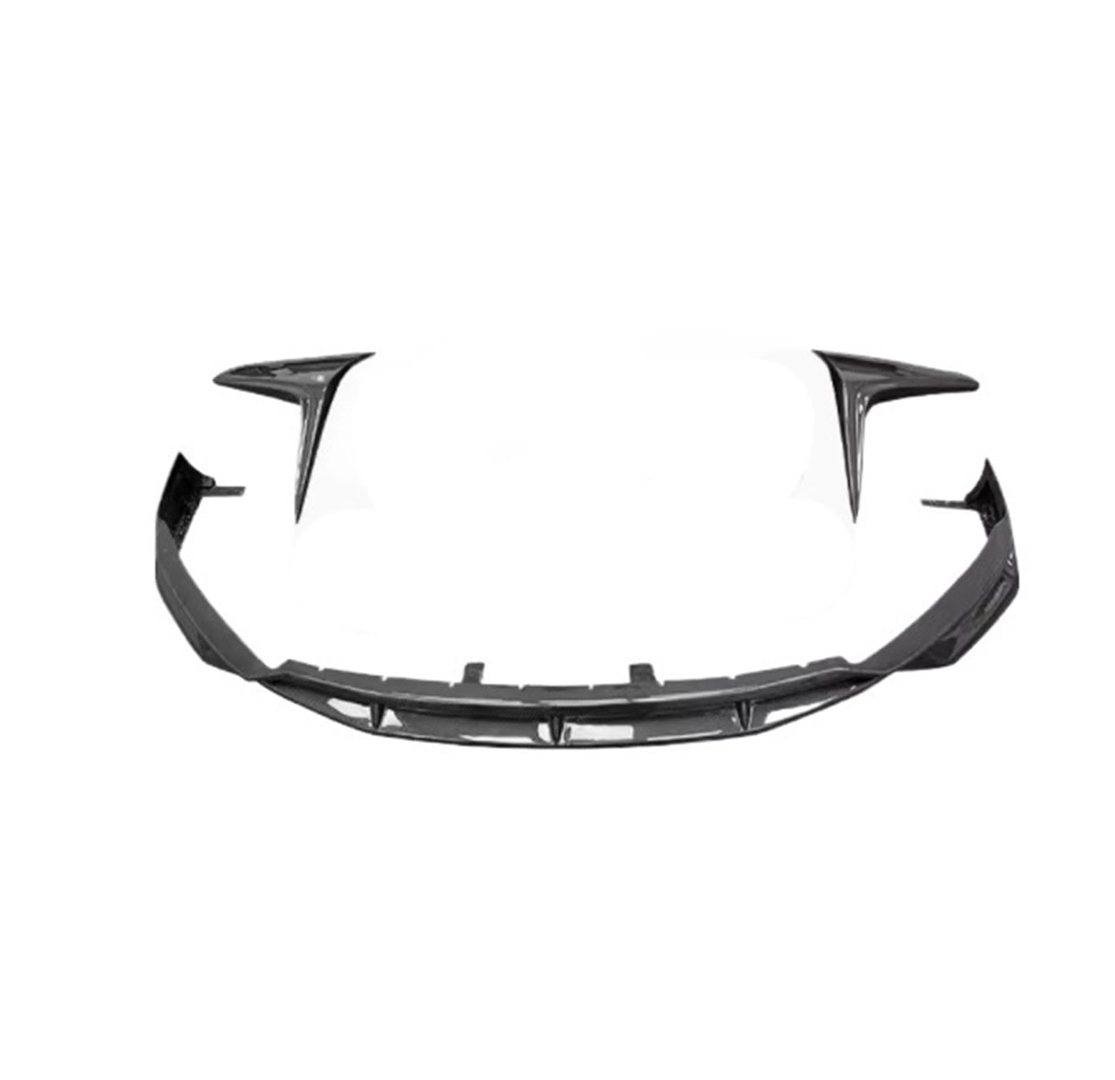 XCVKBA Kompatibel for Lexus RX350H RX450H RX500H 2023 2024 Real Carbon Fiber Car Front Bumper Splitter Lip Spoiler Nebelscheinwerfer Abdeckung Luftmesser(Dark Grey) von XCVKBA